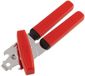 Fackelmann Blikopener 3-in-1 voor linkshandigen 17 cm Rood