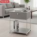 FLOORDIREKT Metalen Rek Concept Epure MK-139 - Bijzet- & Opbergrek met Lade & Legplanken - 50 x 65 x 40 cm - Grijs