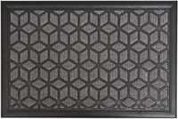 Luance Paillasson Long Island Gris Caoutchouc/Plastique Rectangulaire 40 x 60 cm