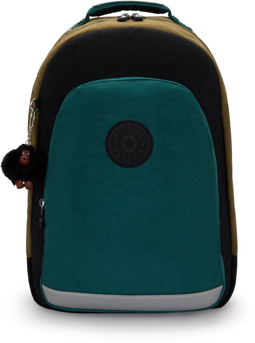 Kipling CLASS ROOM Middelgroot Rugzak, Black Khaki Bl