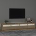 Maison Exclusive - meuble TV avec éclairage LED, aspect chêne Sonoma, 240x35x40 cm