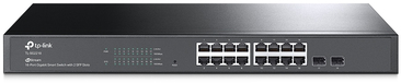 TP-Link JetStream TL-SG2218 - Managed Gigabit Ethernet Switch - 16x RJ45 - L2/L2+ - 1U - Zwart