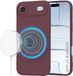 Techsuit Hoesje geschikt voor Apple iPhone Air - Soft Flex Silicone Back Cover - Geschikt voor MagSafe - Plum Red