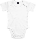 Babybugz Baby romper wit unisex korte mouw 6 mnd