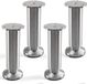 SOTECH 4 stuks meubelpoot Alpha, aluminium geborsteld, belastbaar tot 250 kg, hoogte: 150 mm, verstelbaar