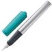 LAMY nexx smaragd - Vulpen met anti-slip greep & gepolijst stalen penpunt in maat M - driehoekig aluminium houder - inclusief LAMY T 10 blauw patroon - Rechtshandig
