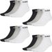 Adidas Sokken 12 paar NC Ankle Performance Sneaker / Quarter Socks, unisex korte sokken, maat 40-42, zwart-wit-grijs