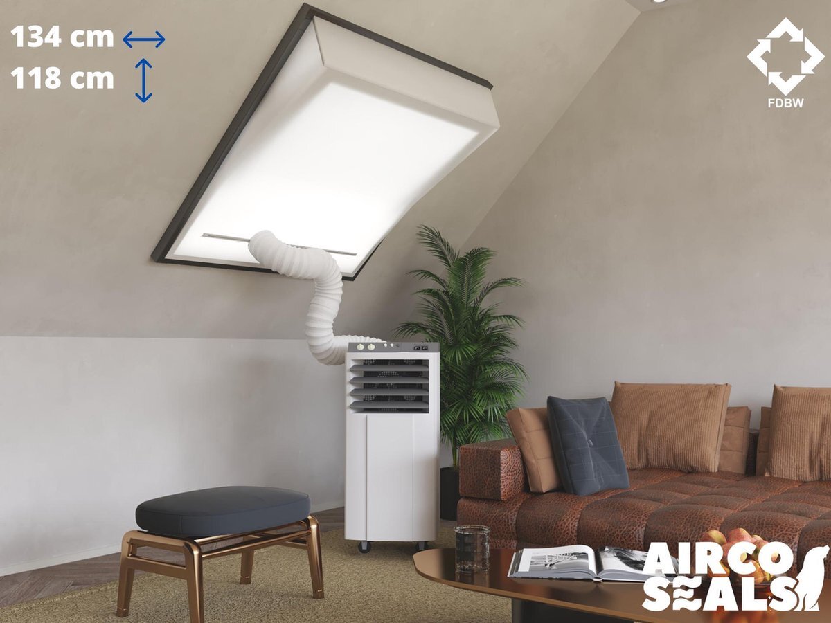 FDBW UK06 - Airco Raamafdichtingskit - 134 x 118 cm - Geschikt voor Velux Tuimelvenster Dakraam