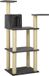 vidaXL Kattenkrabpaal met sisal krabpalen 118,5 cm donkergrijs