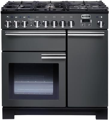 Falcon PDL90DFSLCEU - Fornuis - 90 cm - Gas - Grijs