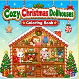 Cozy Christmas Dollhouses Coloring Book