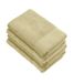 Walra Serviette en coton doux 70 x 140 cm 550 grammes Jaune maïs - 4 pièces