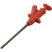 VOLTCRAFT MSK-122 rouge Pointe de test à pince de sécurité, connexion par fiche 4 mm CAT II 1000 V Rouge