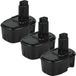 Vhbw - 3x Batteries Compatible Avec Dewalt Dw931k, Dw935, Dw937k, Dw941k, Dw966k, Dw983k, Dw984, Dw985 Outil Électrique (3000 mAh, NiMH, 14,4 V)