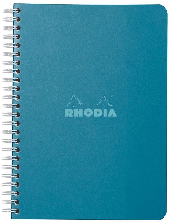 Rhodia Spiraalnotitieboek A5 80 vel 5x5 ruit Paon