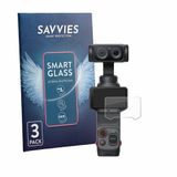 Savvies 3 Stuks Screenprotector - Geschikt voor Insta360 Luna Ultra - Beschermfolie Glas Transparant