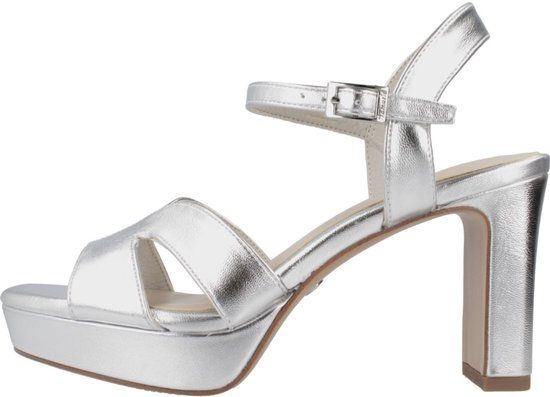Tamaris Dames Sandalen 1-28349-42 - Zilver - Maat 41 EU