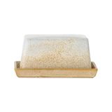 Bloomingville Paula botervloot, natuur, aardewerk, L17,5xH8xB11,5 cm, 100 ml