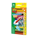 SES Creative SES - Driehoek Grip Kleurpotloden - 16 Kleuren - Ergonomisch - 10mm Punt