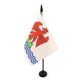 AZ FLAG Tafelvlag Frans graafschap Nice 21x14 cm Plastic Voet