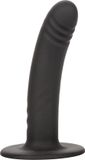 Calexotics Boundless Ridged Geribbelde Strap-on Anaal Plug met Zuignap Siliconen Twee Maten Zwart L