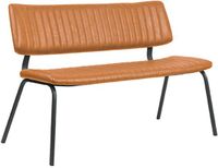 LABEL51 Gusto Eetkamerbanken - Bruin - Kunstleer - 120 cm