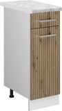 Vicco R-Line Meuble bas de cuisine – 30 cm, WB Marbre Chêne artisanal