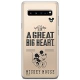 ERT GROUP Telefoonhoes voor Samsung S10 5G origineel en officieel gelicentieerd Disney patroon Minnie and Mickey 006 optimaal aangepast aan de vorm van de mobiele telefoon, gedeeltelijk transparant