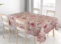 BIANCHERIAWEB Keukentafelkleed, 100% katoen, gemaakt in Italië, design Chili RP, 90 x 90 cm, chili