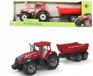 Askato Rode Boerderij Speeltraktor met Aanhanger