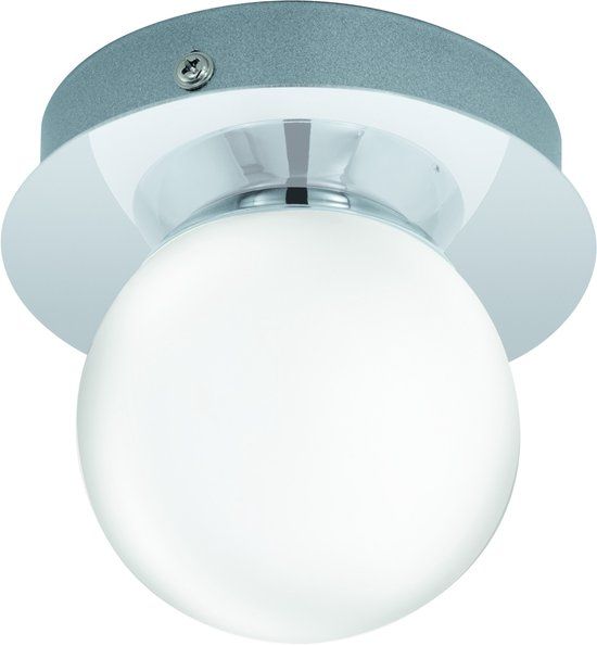 Eglo Mosiano Plafondlamp - 1 Lichts - LED - Ø110mm. - Chroom - Wit