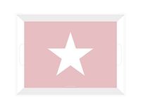 infinite by GEDA LABELS Sterren dienblad, melamine, roze, 41 x 30 x 5 cm
