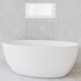 Hotbath &More Inbouwnis - 30 x 60 x 10 cm - met LED-verlichting - Mat Wit