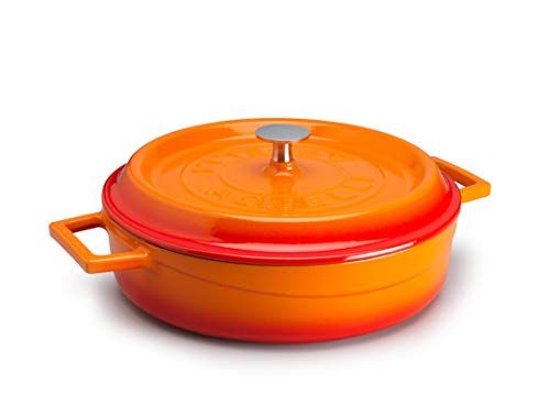 Pentole Agnelli SLOWCOOK Stoofpan - 28 cm - 3,4 LT - Oranje