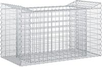 vidaXL Gabion verhoogd bed 50 x 100 x 60 cm gegalvaniseerd staal