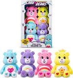 Basic Care Bears Treasure Box 20cm knuffel speelgoed set - 4 stuks