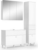 Vicco Badkamermeubelset Sola Wit 3-delig