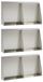 Mur de soutènement 6 pcs 40 x 12 x 50 cm Acier inoxydable argent