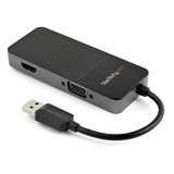 StarTech.com Startech USB32HDVGA - USB naar VGA/HDMI Adapter - Zwart - 0.11 m