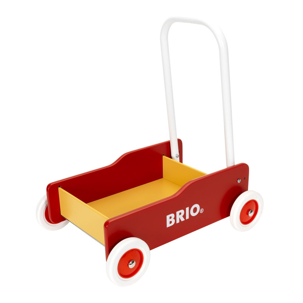 BRIO   Geel-rode loopwagen