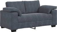 vidaXL Loveseat Bank Donkergrijs Fluweel 160x77x82 cm