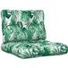 Maison Exclusive - Coussins de palette lot de 2 motif de feuilles tissu