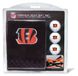 Team Golf NFL Cincinnati Bengals cadeauset: Geborduurde golfhanddoek, 3 golfballen en 14 golf-tees, regelbaar tussen 5 en 7 cm, drievoudige handdoek 41-56 cm, 100% katoen