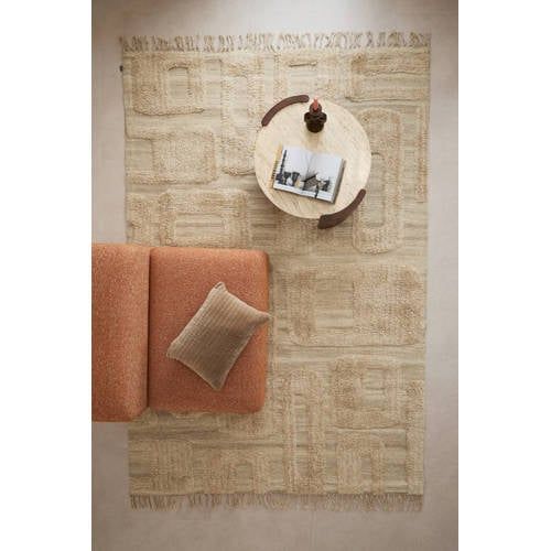Studio LIVIT Roche rechthoekig grafisch vloerkleed 290x200 cm - zand
