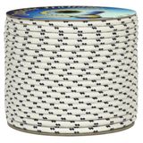 Corderie Italiane 006091653 touw gevlochten, 3 mm, 50 meter, wit met blauwe markering