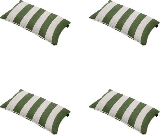 Madison Sierkussen Amora Groen 30x50x10cm Set van 4