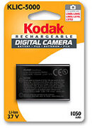 Kodak Li-Ion Rechargeable Digital Camera Battery KLIC-5000