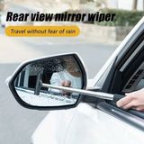 Actie4you® Essuie-glace arrière de voiture - Nettoyeur de vitre rétractable - Essuie-glace de rétroviseur réglable pour verre de rétroviseur - Brouillard de pluie - 22cm (noir)
