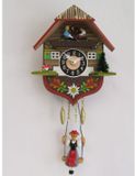Engstler 130K_QP Pendule Quartz Bois Multicolore 13 cm