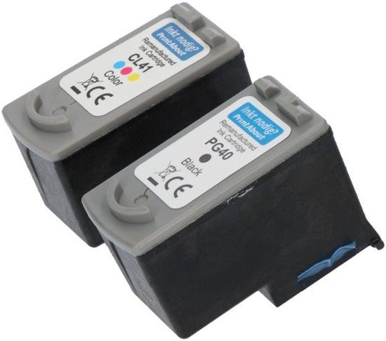PrintAbout Canon PG-40 / CL-41 Compatible Ink Cartridge - Black + 3 Colors Multipack